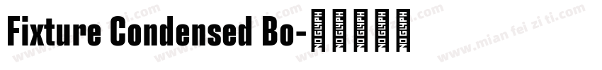 Fixture Condensed Bo字体转换